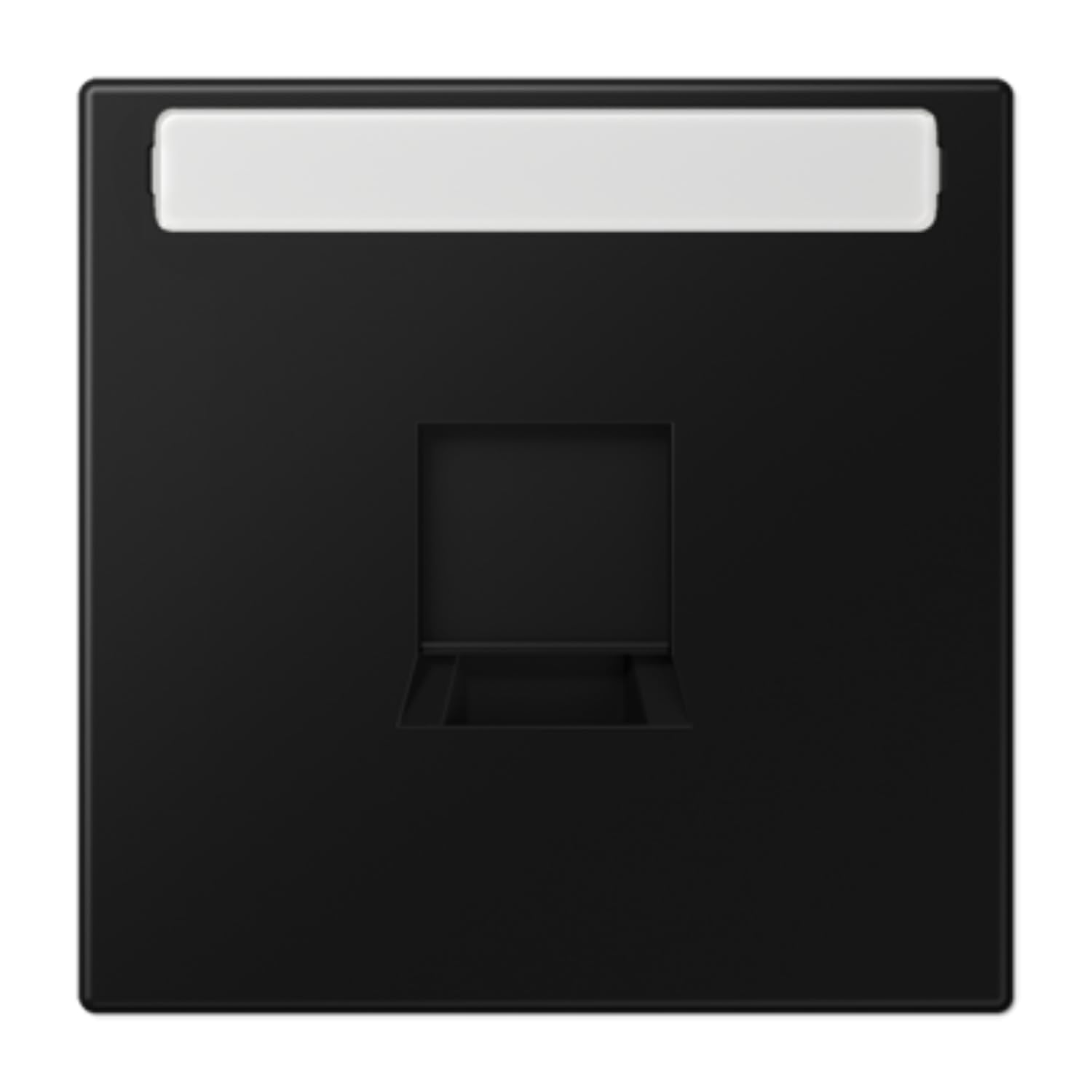 Plaque modulaire Jack-Rad JUNG LS1969-1NAWESWM encastrable noir mat