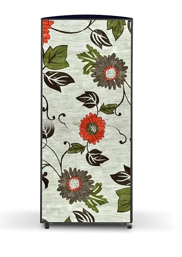 Image of 210ltr Refrigerator Fridge single Door Full Body Waterproof & Dustproof Decorative Cover clr 69