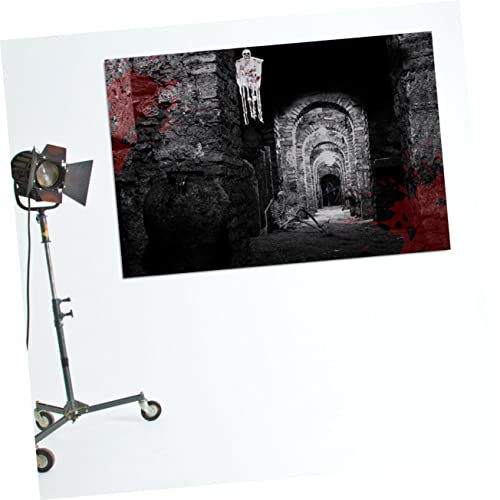 Hemobllo 2 Peças Pano De Fundo Do Dia Das Bruxas Tapeçaria De Parede Assustadora Tapeçaria Zumbi Do