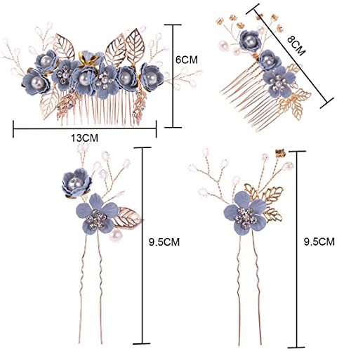 4 Pezzi Fermagli a Pettine Pettine per Capelli da