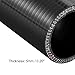 35mm 1.38 ID Universal Car turbo 4-Ply Straight Silicone Coupler Pipe intercooler hose radiator hoses Replacement 76mm Black