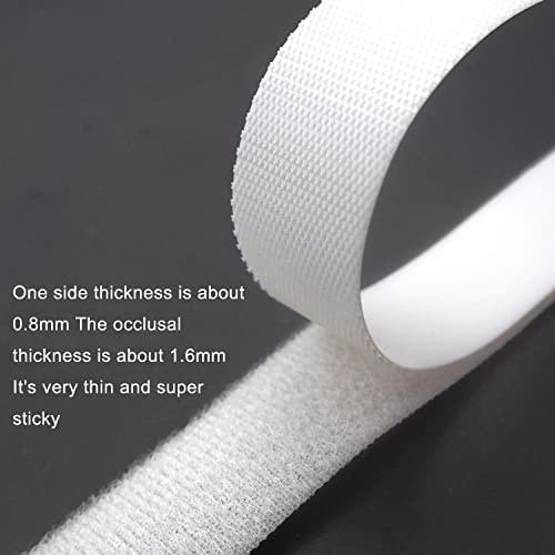 Image of Extremely Thin and Soft Strong Mini Clothes Hook and Loop Fasteners Sewing Type Back Without Adhesive Tiny Clothing Accessories DIY Handmade Materials (Beige, 0.31 inch /8mm)