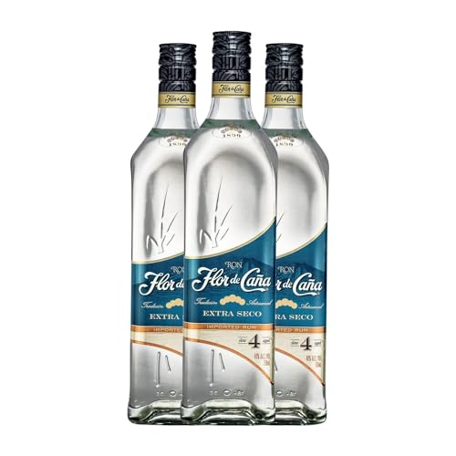 Ron Flor de Caña 4 Años 70 cl (Caja de 3 Botellas de 70 cl)