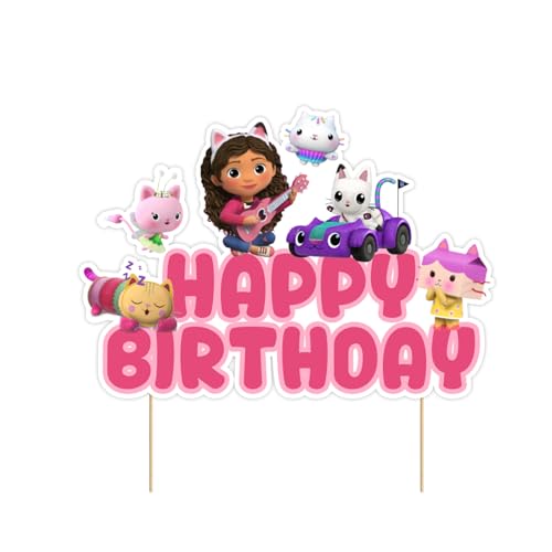 Krilucly Topper Torte Cartone Animato, Decorazioni Torta Cartoon Compleanno, Cake Topper, Cake Topper per Festa di Compleanno Bambini, Bambini Compleanno Tema Party Regalo Torta Decorazioni