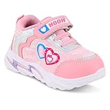 HOOH Premium Comfortable Breathable Shoes for Girls, Versatile, Classy Touch (Pink, UK Footwear Size System, Toddler, Age Range, Medium, 18 Months, 24 Months)