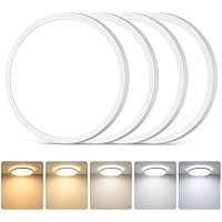 4-Pack 7" 15W 1800LM Round Dimmable LED Flush Mount Ceiling Lights only