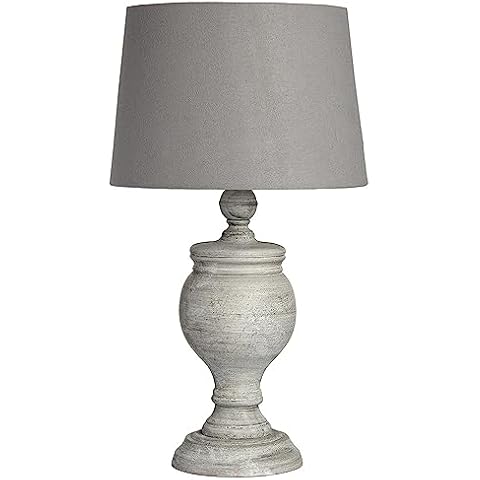 Beige Stone Vintage Rustic Urn Column Table Lamp Cover