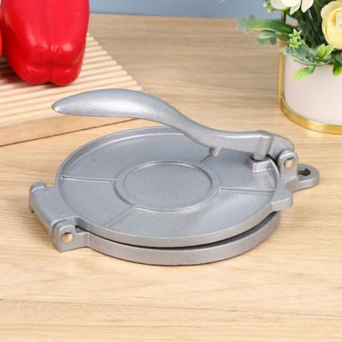 Miniatura 5 de Voanzo Prensa Para Masa De Pizza De 8 Pulgadas, Prensa Para Masa De Albóndigas, Prensa Para Tortillas De Aluminio De Calidad Alimentaria Para Cocinas Caseras Y Pizzerías