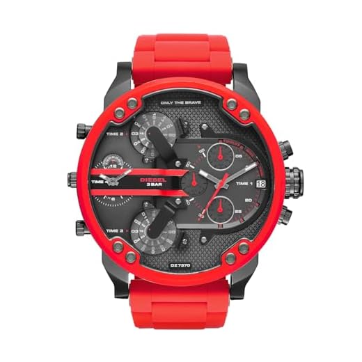 Diesel Reloj Analogico para Hombre de Cuarzo con Correa en Acero Inoxidable & Silicona DZ7370