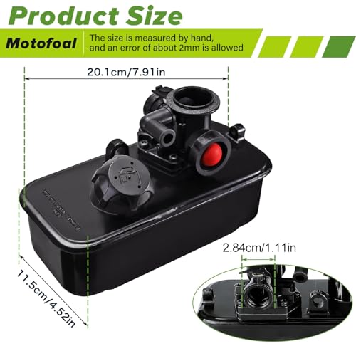 image for Motofoal 494406 795477 Metal Carburetor 498809 Fuel Tank Replacement f