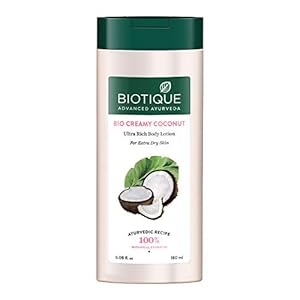Biotique Creamy Coconut Deep Nourish Body lotion For Extra Dry Skin, 180ml