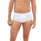 Die Herren Unterhose ist erhältlich in der Farbe Weiß in den Größen 5 (M), 6 (L), 7 (XL), 8 (2XL) und 9 (3XL). Materialzusammensetzung: 100% Baumwolle