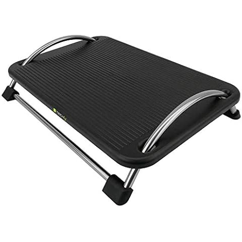 TECHly ica-fr 13 Black Support for the Support of Feet - Supports for the Support of Feet (Black, ABS synthetic, 430 mm, 280 mm, 1.43 kg) Cover