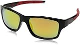  Union Bay Men\'s U703 OXRD Rectangular Sunglasses, Black Red, 58 mm