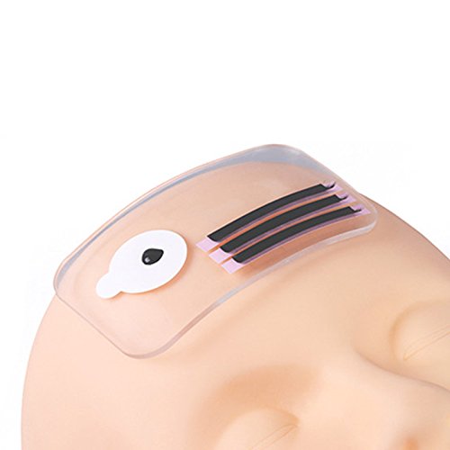 4Pcs Clear Silicone False Eyelash Holder Pads for Eyelash Extensions Tools 3.54\'\' x 2\'\'