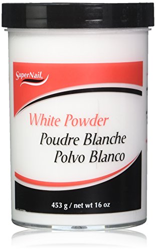 Poudre Supernail Blanc acrylique haute résistance pour ongles sculptés 453g