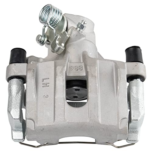 Image of TRQ Rear Brake Pad and Rotor Set Ceramic Solid Rotors Calipers