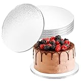 LDHHYH 6 Stück Cake Board 30cm Rund, Cakeboard 14mm Dick Rund Cakeboard, Tortenunterlage Pappe, Tortenunterlage Runds, Kuchenplatte Tortenunterlages für Transport Kuchen und Torten