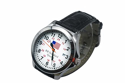 Montre chemin de fer montre de qualité ferroviaire acier argenté - 2