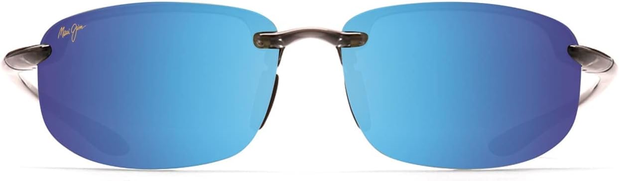 Maui Jim Sunglasses | Ho'Okipa Reader B807-1120 | Trans Smoke Grey Sport Frame, Frame, Polarized Blue Hawaii Lenses, with Patented PolarizedPlus2 Lens Technology