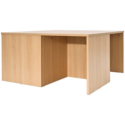 Giantex 5 Pcs Kitchen Dining Table Set Wood Dinette Table Set W/ 4 Storage Ottoman Stools Home Furniture (Natural) #TOP4