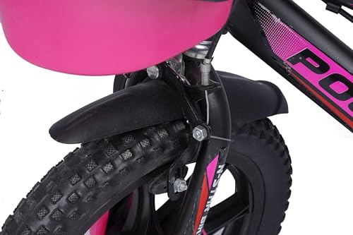 Image of NORMAN JR,BMX - Bike for Boys and Girls, Kids' Bicycle 14 Inch with Training Wheels for Ages 3-7 Years Old, Toddler Bike with 95% Assembled - Pink