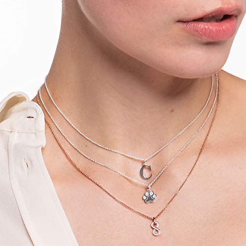 THOMAS SABO Damen Kette Pfote 925 Sterling Silber KE2063-051-14-L45V