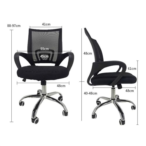 Chaise d'étude à domicile fauteuil de bureau compact bicolore