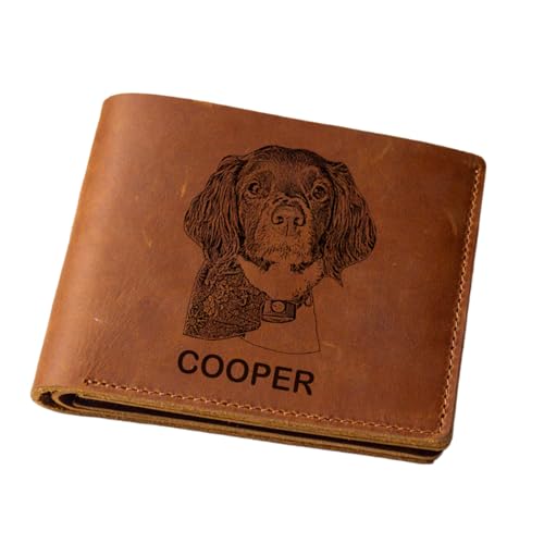 Custom Engraved Wallet – Personalized Photo Wallets for Men, Husband Gifts, Gifts for Him, Personalized Birthday Gifts, Cool Stuff for Men, Father’s Day Gifts (Model 1)