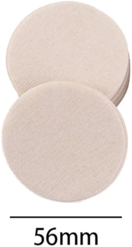 Miniatura 2 de 600 piezas de papel de filtro de café redondo de 2.205 in, papel de filtro de café de repuesto universal, papel de filtro de papel redondo sin