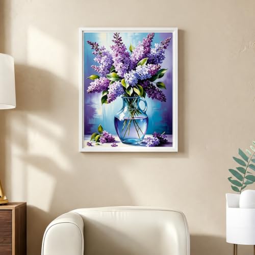 Image of HASTHIP Flower Diamond Painting Kit Adults 5D Floral DIY Art