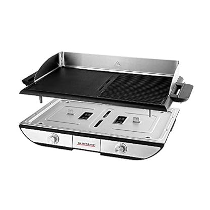 GASTROBACK #42523 Design Tischgrill Advanced Pro BBQ - Elektro-Tischgrill 2300 Watt 1500 cm² große Grillfläche - Einfache Reinigung - Grillplatten herausnehmbar - Edelstahl silber – Bild 3