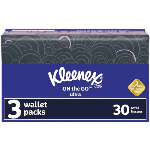 Kleenex Slim Wallet Facial Tissues - 3 Ply - White, 12 Pack Case