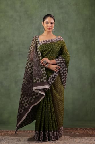 Image of TAMAIRA FASHION Mulmul Pure Cotton Saree For Woman |Office Wear Daily Wear Sarees For Women Without Blouse Piece(Available in 15 Colours)