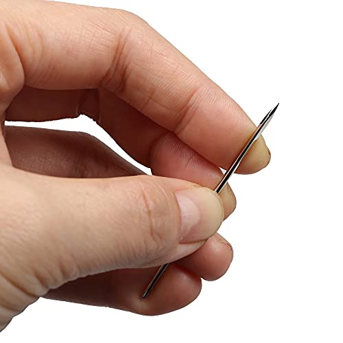 Eketirry Hand Sewing Needle Kit, Heavy Duty Household Hand Needles for for Upholstery, Carpet, Leather, Canvas Repair (5 Pieces) - Thumbnail 5