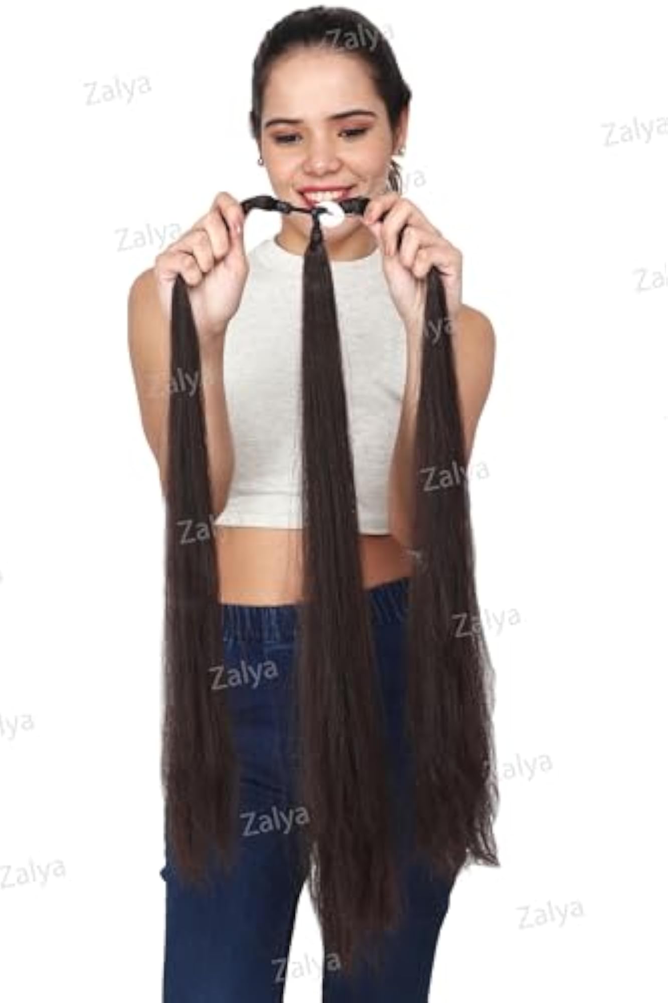 Artificial Long Hair Extensions for Women & Girls, Extra Braid Attach