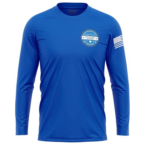 Custom Dry Fit Long Sleeve Shirts for Men, Add Your Logo Front & Back Printing, Customized Moisture Wicking Sun Protection UV Construction Landscaping Workwear T-Shirts Black3