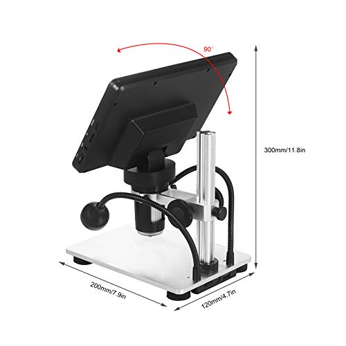 7 Inch LCD Digital Mikroskop, HD 1080P, 1200X Magnification,USB Mikroskop Kamera, 8 Einstellbares LED-Licht, Digital… – Bild 8