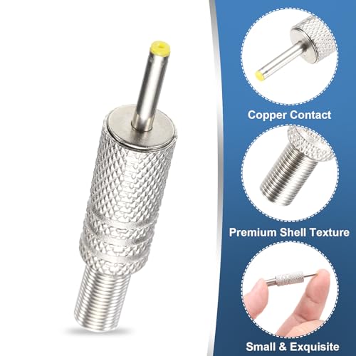 Adaptador DC macho 2.5mm x 0.7mm 5 piezas MECCANIXITY miniatura 3