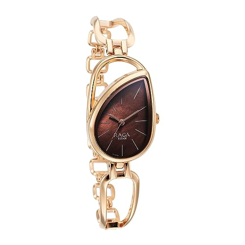 Titan brown rose gold-tone luxury watch – image 2