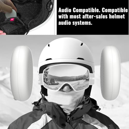 Altavoces inalámbricos Bluetooth sin dolor para casco de esquí y running 6