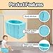 Xanadued Travel Potty for Kids, Portable Potty Seat for Toddler Travel, Reusable Portable Folding Potty for Toddler, with Cleaning Bags Easy to Clean & Lightweight for Car, Camping (Blue)