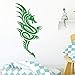 Produktbild AiyoAiyo Flying Dragon Wandaufkleber Entfernbare Wandaufkleber DIY Tapete für Wohnzimmer Schlafzimmer Stikers für Wanddekoration grün 30 cm X 61 cm
