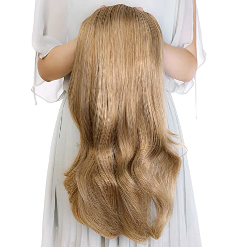 Kori Koli 24" Long Wavy Clip in Half Head Tied Wig Premium Japanese Synthetic fibers Hair Extensions For Women 210g 2#