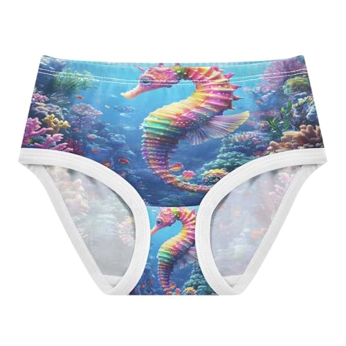 Colorful Seahorse Undersea Toddler Girls's Underwear 2T 202b8736
