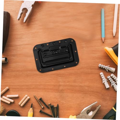 Manijas de resorte negras de hierro con diseño sofisticado para cajas de bricolaje 7