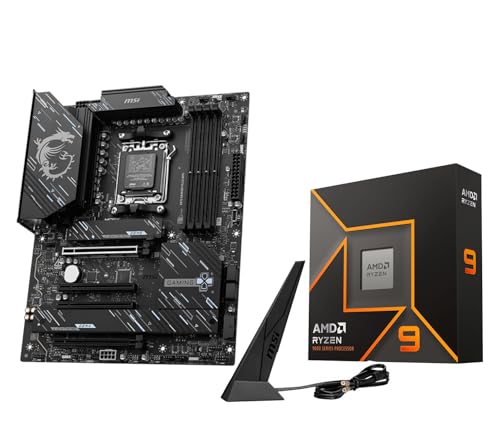 Image of Micro Center AMD Ryzen 9 9950X CPU Processor with MSI X870 Gaming Plus WiFi Motherboard (ATX, AM5, DDR5, PCIe 5.0 x16, M.2 Gen5, Wi-Fi 7, 5G LAN)