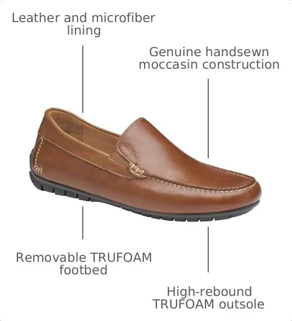Image of Johnston & Murphy Men's Cort Moc Toe Venetian Dress Casual Shoe