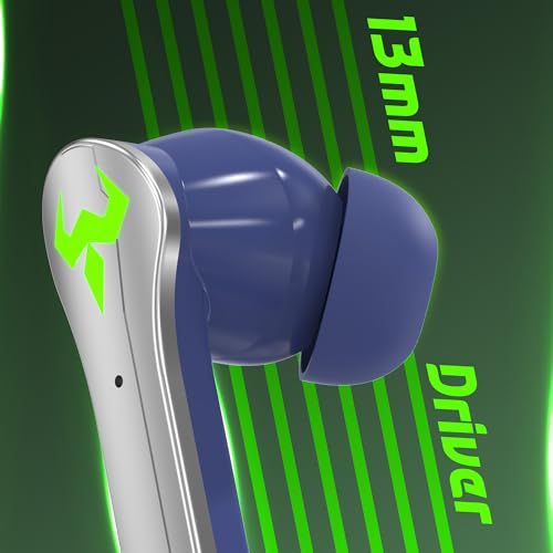 Image of AROMA NB126 Axis Upto 50 Hours Playtime* Fast Charging RGB 45Ms Latency True Wireless Bluetooth v5.4 Gaming Earbuds