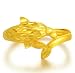 GOWE 24K oro puro guardián Los delfines Viviendo círculo para las mujeres...